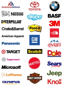 Sampling of Helvetica Logos