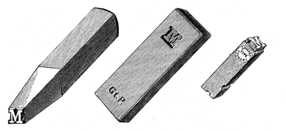 Punch, matrix and finished type character