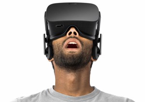 Promotional image for Oculus Rift VR headset 
